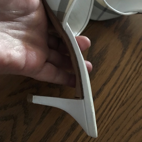 Rare Burberry Vintage NOVA Plaid Heeled Mules - Picture 10 of 10